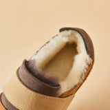 Load image into Gallery viewer, JOY&amp;MARIO Women&#39;s Cow Suede Snow Short Boots in Camel-69066W