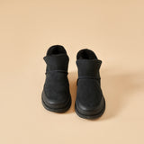 Load image into Gallery viewer, JOY&amp;MARIO Women&#39;s Cow Suede Comfortable Short Snow Boots 69073W Black