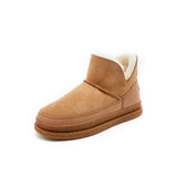 Load image into Gallery viewer, JOY&amp;MARIO Women&#39;s Cow Suede Snow Short Boots in Camel-69073W
