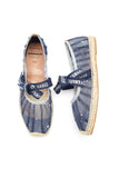 Load image into Gallery viewer, JOY&amp;MARIO Handmade Women’s Slip-On Espadrille Mesh Loafers Flats Shoes 05023W Navy