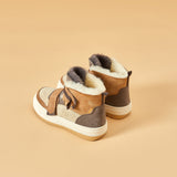 Load image into Gallery viewer, JOY&amp;MARIO Women&#39;s Cow Suede Snow Short Boots in Camel-87307W
