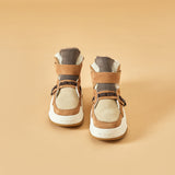 Load image into Gallery viewer, JOY&amp;MARIO Women&#39;s Cow Suede Comfortable Short Snow Boots 87308W Camel