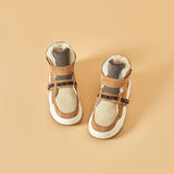 Load image into Gallery viewer, JOY&amp;MARIO Women&#39;s Cow Suede Snow Short Boots in Camel-87308W