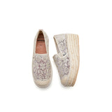 Load image into Gallery viewer, JOY&amp;MARIO Handmade Women’s Slip-On Espadrille Mesh Loafers in Ivory-86179W