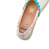 Load image into Gallery viewer, JOY&amp;MARIO Handmade Women’s Slip-On Espadrille Canvas Loafers Flats Shoes 05366W Beige