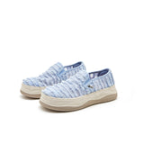 Load image into Gallery viewer, JOY&amp;MARIO Women’s Slip-On Mesh Loafers in Blue-87295W