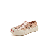 Load image into Gallery viewer, JOY&amp;MARIO Women’s Slip-On  Sequins Mesh Platform in Apricot-87290W