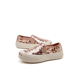 Load image into Gallery viewer, JOY&amp;MARIO Women’s Slip-On  Sequins Mesh Platform in Apricot-87290W