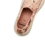 Load image into Gallery viewer, JOY&amp;MARIO Women’s Slip-On  Sequins Mesh Platform in Apricot-87290W