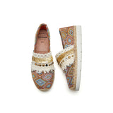 Load image into Gallery viewer, JOY&amp;MARIO Handmade Women’s Slip-On Espadrille Fabric Loafers Platform Shoes 52105W Saffron