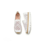 Load image into Gallery viewer, JOY&amp;MARIO Handmade Women’s Slip-On Espadrille Mesh Loafers Platform Shoes 52112W White