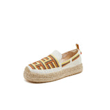 Load image into Gallery viewer, JOY&amp;MARIO Handmade Women’s Slip-On Espadrille Fabric Loafers Flats Shoes 05379W Beige