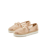 Load image into Gallery viewer, JOY&amp;MARIO Handmade Women’s Slip-On Espadrille Mesh Loafers Platform in Apricot-52106W