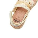 Load image into Gallery viewer, JOY&amp;MARIO Handmade Women’s Slip-On Espadrille Fabric Loafers Flats Sandal in Beige-05372W