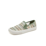 Load image into Gallery viewer, JOY&amp;MARIO Women’s Slip-On Mesh Loafers in Green-65275W
