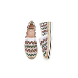 Load image into Gallery viewer, JOY&amp;MARIO Handmade Women’s Slip-On Espadrille Mesh Loafers Platform Shoes 51505W Green