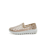 Load image into Gallery viewer, JOY&amp;MARIO Women’s Slip-On Mesh Loafers in Apricot-78382W