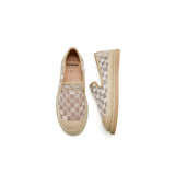 Load image into Gallery viewer, JOY&amp;MARIO Handmade Women’s Slip-On Espadrille Mesh Loafers Flats in Apricot-69231W