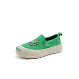 Load image into Gallery viewer, JOY&amp;MARIO Women’s Slip-On Fabric Loafers in Green-87309W