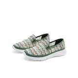 Load image into Gallery viewer, JOY&amp;MARIO Women’s Slip-On Mesh Loafers in Green-78380W