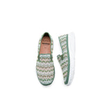 Load image into Gallery viewer, JOY&amp;MARIO Women’s Slip-On Mesh Loafers in Green-78380W