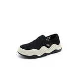 Load image into Gallery viewer, JOY&amp;MARIO Women’s Slip-On Mesh Loafers Comfortable Platform 87312W Black