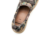 Load image into Gallery viewer, JOY&amp;MARIO Handmade Women’s Slip-On Espadrille Fabric Loafers in Grey-05350W JOYANDMARIO