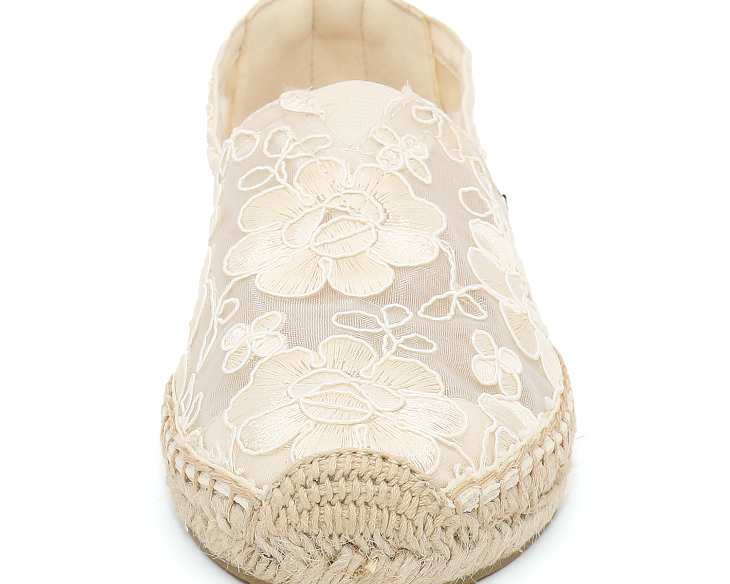 JOY&MARIO Handmade Women’s Slip-On Espadrille Mesh Loafers Flats in Beige-A01129W JOYANDMARIO