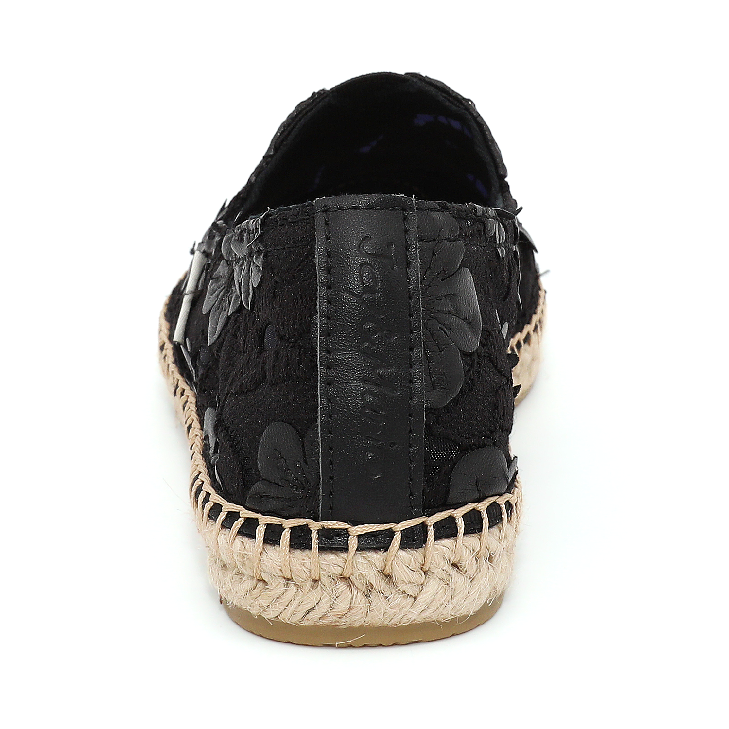 JOY&MARIO Handmade Women’s Slip-On Espadrille Mesh Loafers Flats in Black-A01287W JOYANDMARIO
