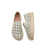 Load image into Gallery viewer, JOY&amp;MARIO Handmade Women’s Slip-On Espadrille Mesh Loafers in Apricot-05337W JOYANDMARIO