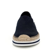 JOY&MARIO HandmadeWomen’s Slip-On Espadrille Fabric Loafers Platform in Navy-A51396W JOYANDMARIO