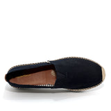 JOY&MARIO HandmadeWomen’s Slip-On Espadrille Fabric Loafers Platform in Navy-A51396W JOYANDMARIO