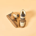 JOY&MARIO Women's Cow Suede Snow Short Boots in Camel-69217W JOYANDMARIO