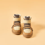 JOY&MARIO Women's Cow Suede Snow Short Boots in Camel-69217W JOYANDMARIO