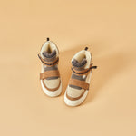 JOY&MARIO Women's Cow Suede Snow Short Boots in Camel-87307W JOYANDMARIO
