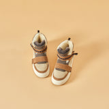 JOY&MARIO Women's Cow Suede Snow Short Boots in Camel-87307W JOYANDMARIO