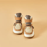 JOY&MARIO Women's Cow Suede Snow Short Boots in Camel-87308W JOYANDMARIO