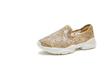 Load image into Gallery viewer, JOY&amp;MARIO Women’s Slip-On Mesh Loafers in Gold-76191W JOYANDMARIO