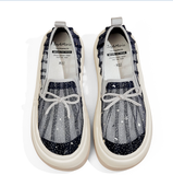 Load image into Gallery viewer, JOY&amp;MARIO Women’s Slip-On Mesh Loafers in Navy-87118W JOYANDMARIO