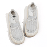 Load image into Gallery viewer, JOY&amp;MARIO Women’s Slip-On Mesh Loafers in Silver-87118W JOYANDMARIO