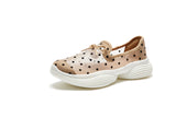 Load image into Gallery viewer, JOY&amp;MARIO Women’s Slip-On Mesh Loafers in Apricot-76207W