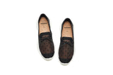 Load image into Gallery viewer, JOY&amp;MARIO Women’s Slip-On Mesh Loafers in Black-76207W